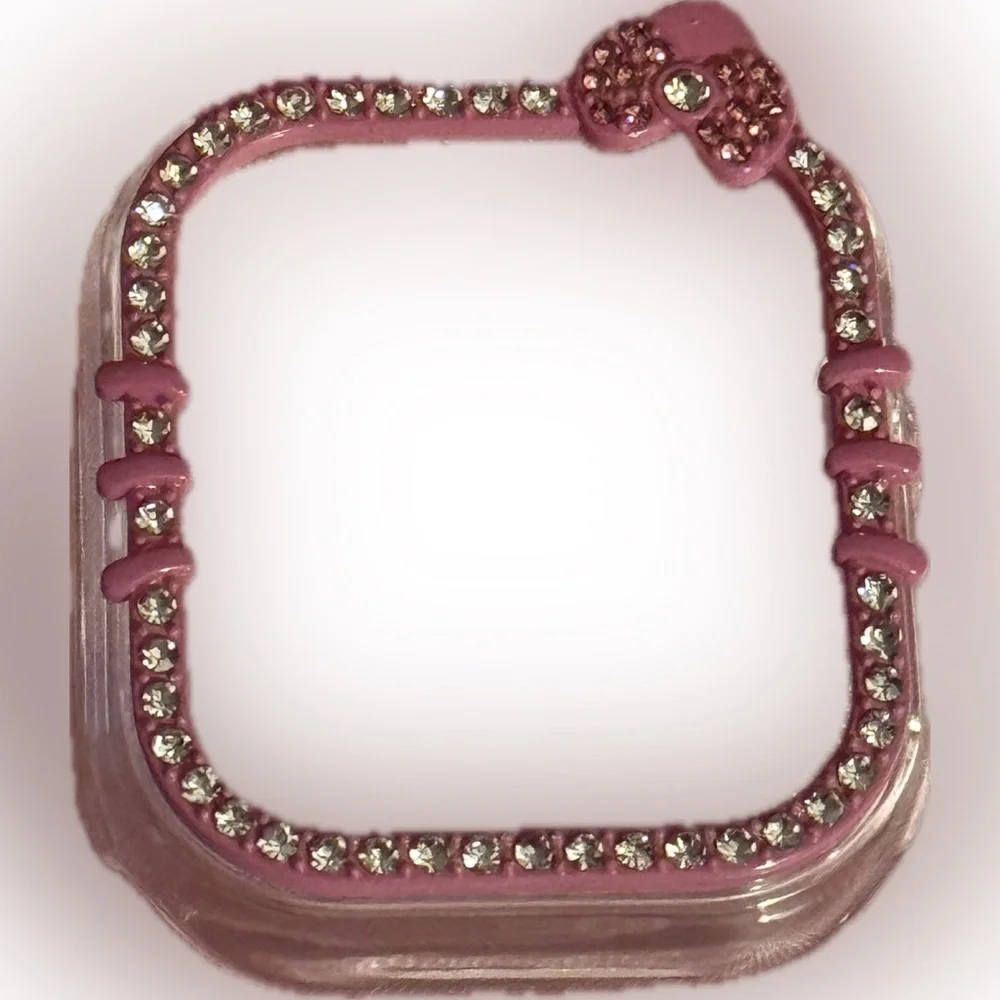 NWT - Hello Kitty Pink With Bling Apple Watch Screen Protector- Protective Case